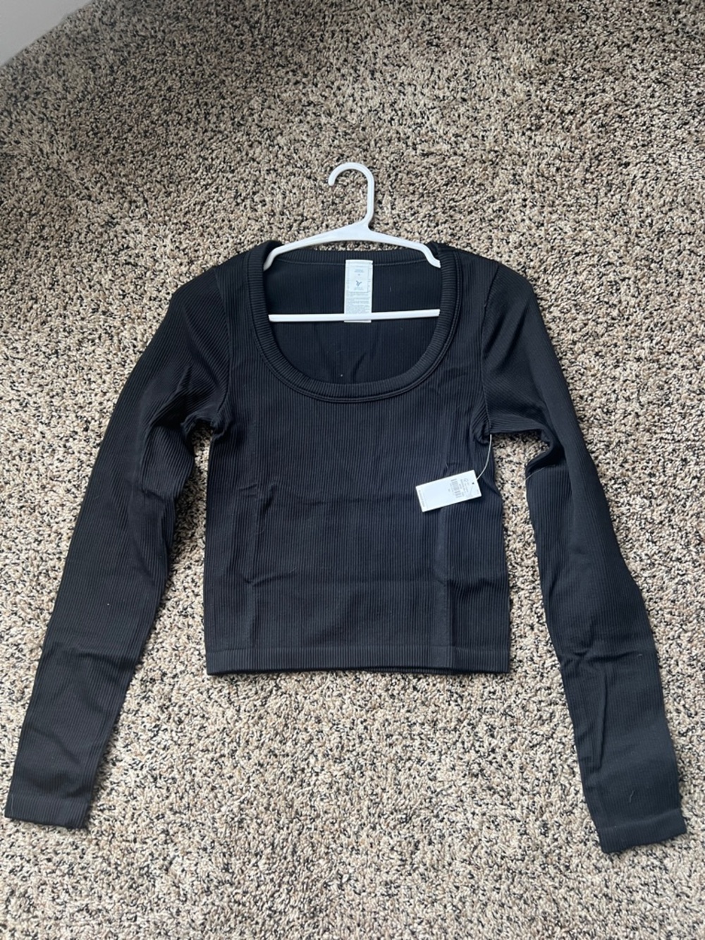 *UPDATED BUNDLE*NWT! Old Navy Ribbed Long-Sleeve Scoop Neck: Rust, Black & Green - Picture 3 of 4